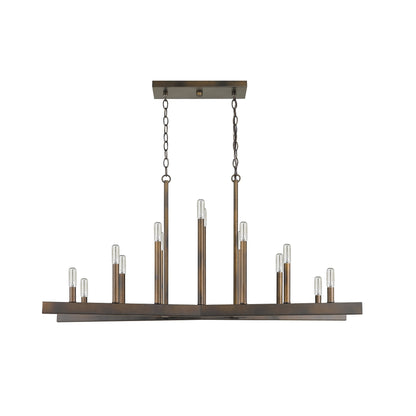 PALISADES FALLON 14-LIGHT OIL-RUBBED BRONZE ISLAND PENDANT - Varnish & Vibe