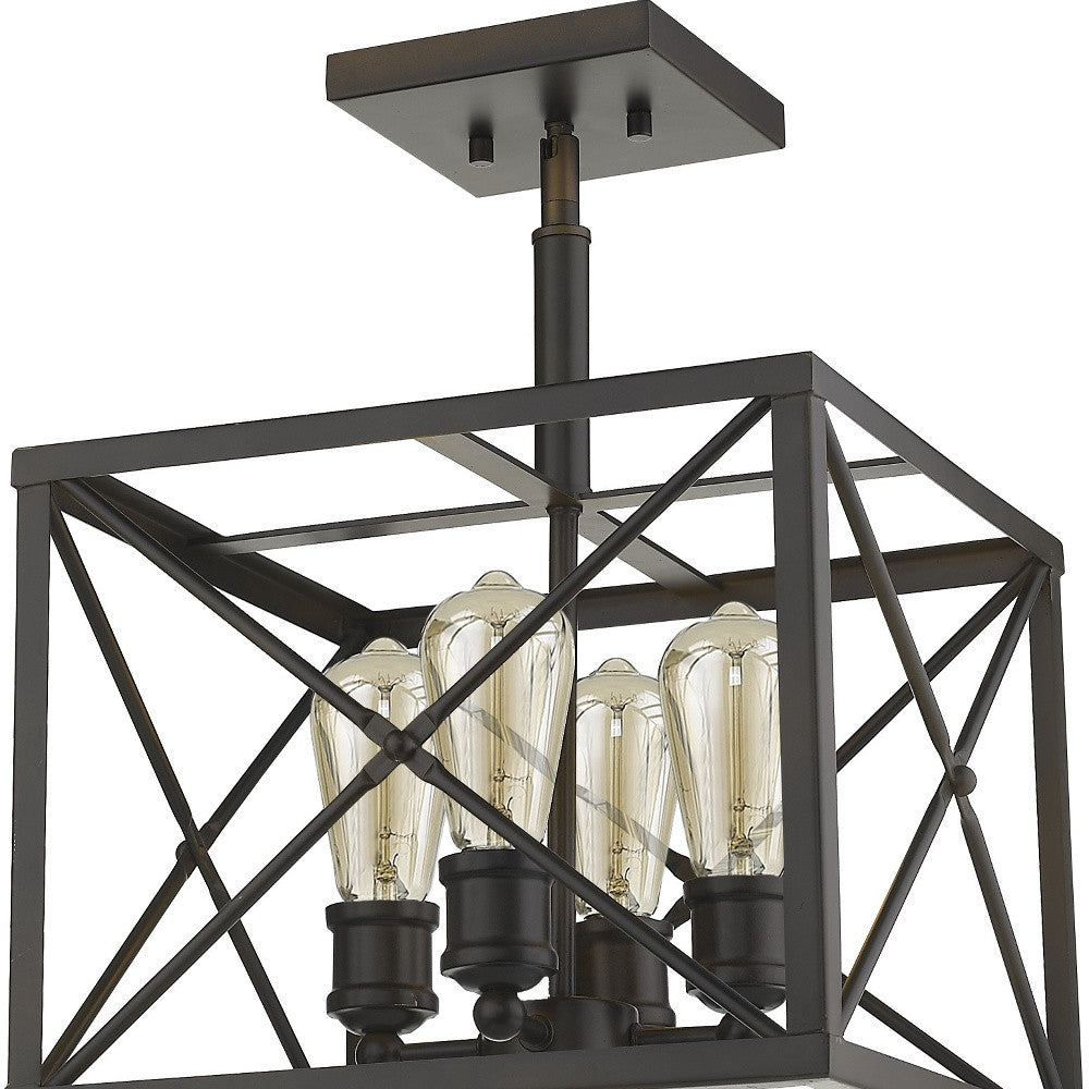 PALISADES BROOKLYN 4-LIGHT OIL-RUBBED BRONZE CONVERTIBLE PENDANT - Varnish & Vibe