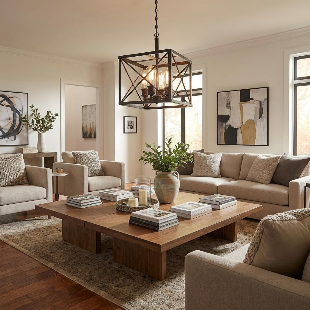 PALISADES BROOKLYN 4-LIGHT OIL-RUBBED BRONZE CONVERTIBLE PENDANT - Varnish & Vibe