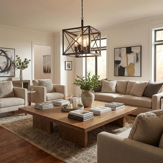 PALISADES BROOKLYN 4-LIGHT OIL-RUBBED BRONZE CONVERTIBLE PENDANT - Varnish & Vibe