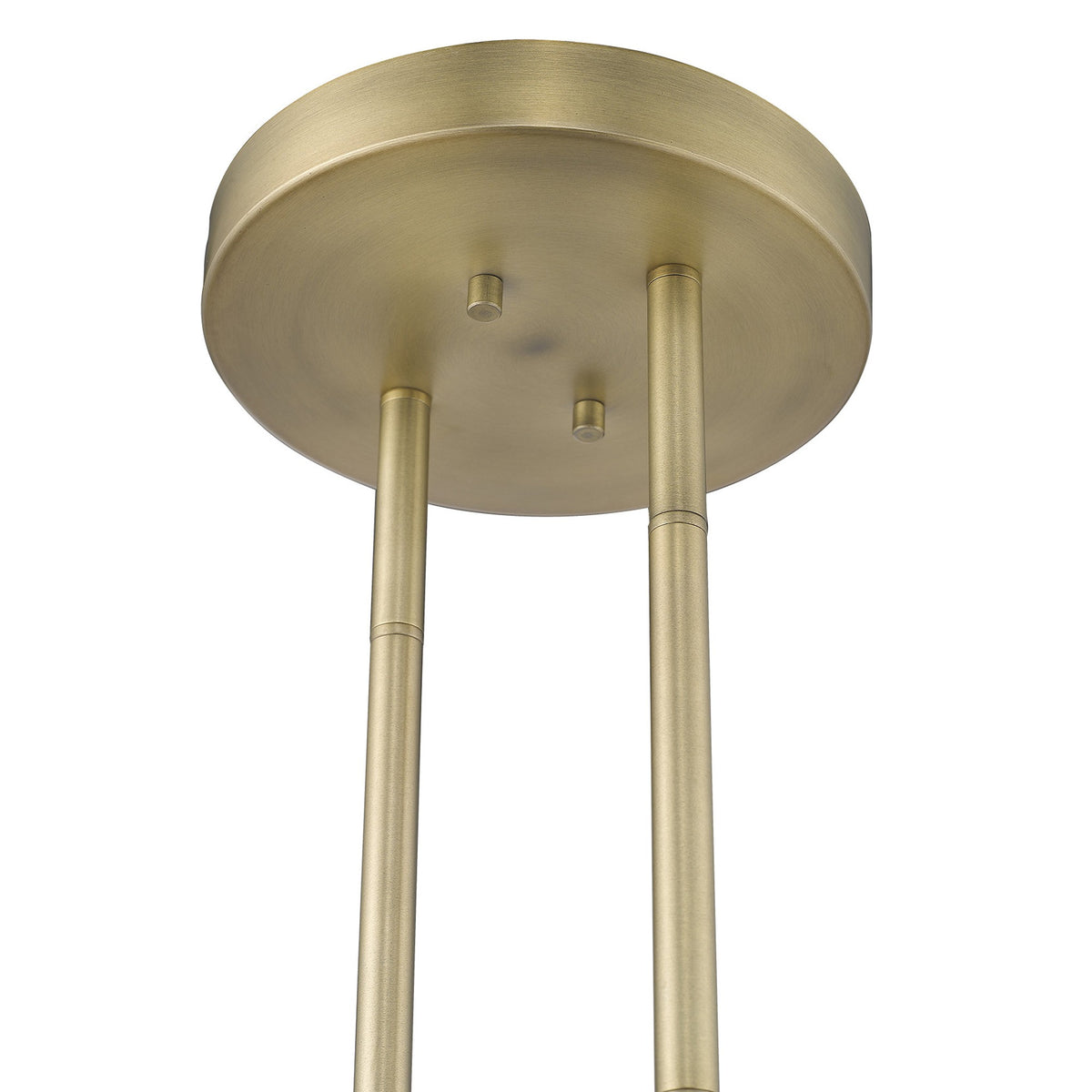 LAUREL PERRET 2-LIGHT AGED BRASS PENDANT