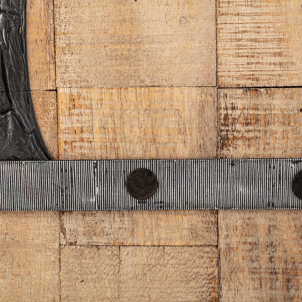 36" X 2" BROWN MANGO WOOD SQUARE HANGING TAPESTRY - Varnish & Vibe