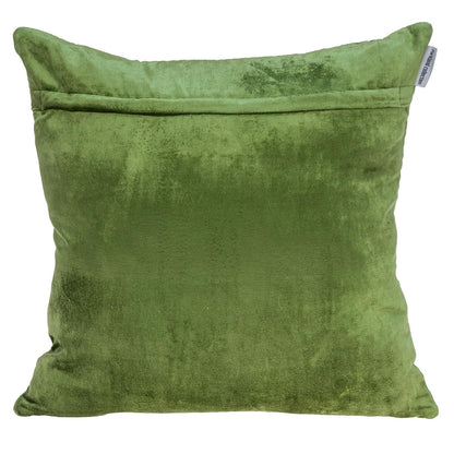 Tufted Olive Green Velvet Accent Throw Pillow - Varnish & Vibe