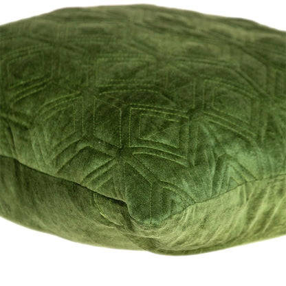 Tufted Olive Green Velvet Accent Throw Pillow - Varnish & Vibe