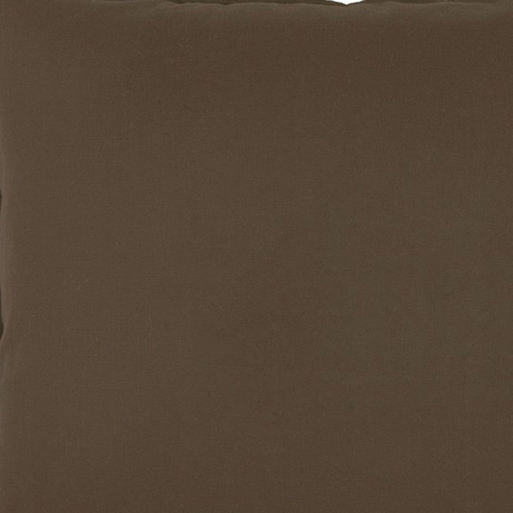 PALISADES 20" BROWN COTTON THROW PILLOW - Varnish & Vibe