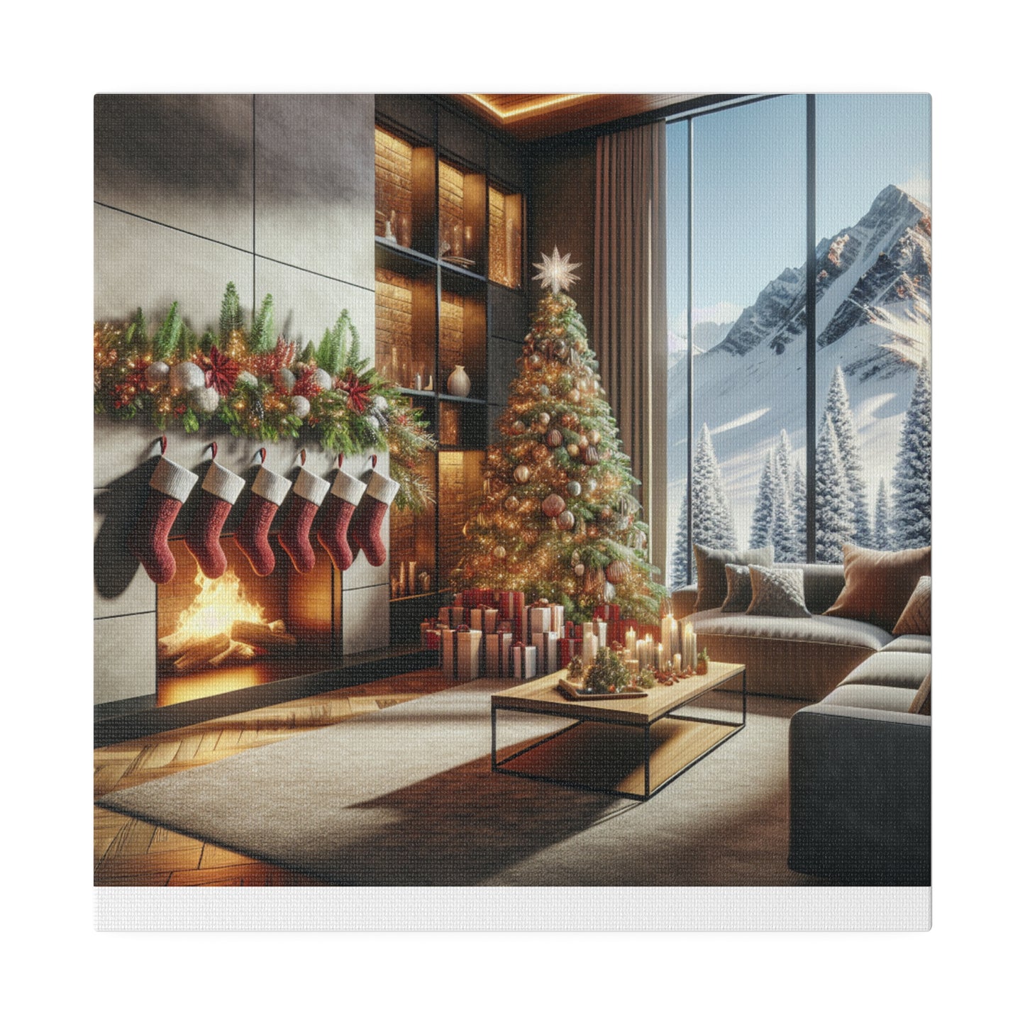 Christmas Matte Canvas, Stretched, 0.75"