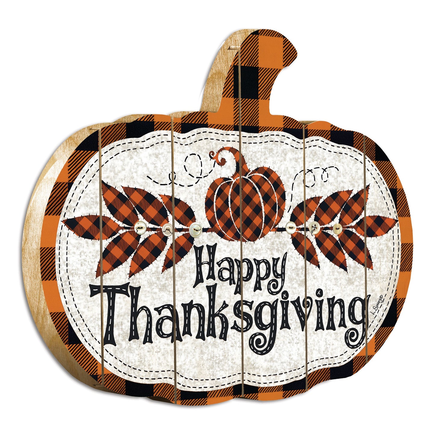 linda spivey printed wooden pumpkin, printed wooden pumpkin wall art, thanksgiving artisan linda spivey printed, happy thanksgiving artisan linda spivey, spivey printed wooden pumpkin
