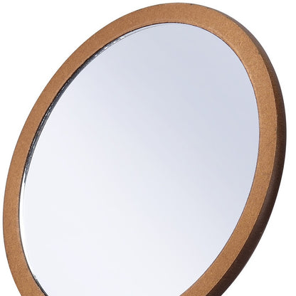 10" BROWN ROUND TABLETOP MIRROR