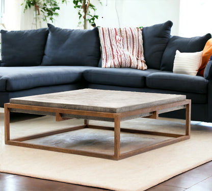 HARBOR CONCRETE AND METAL COFFEE TABLE