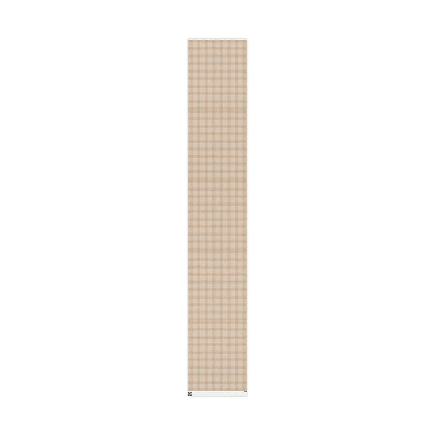 Neutral Plaid Wrapping Paper Roll – Beige Grid Gift Wrap for Weddings & Birthdays - Varnish & Vibe
