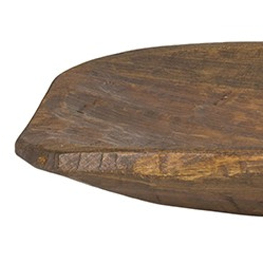 PIER RUSTIC HANDCARVED WOOD CENTERPIECE - Varnish & Vibe