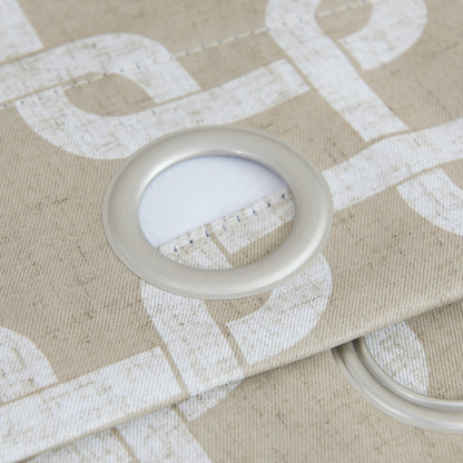 CALABASAS 84" SAND INTERLOCK PATTERN WINDOW CURTAIN PANEL - Varnish & Vibe