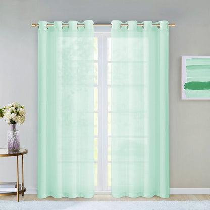 OCEAN 84"AQUA CURTAIN WINDOW PANELS