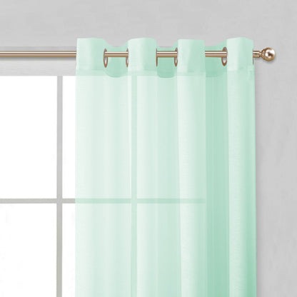 OCEAN 84"AQUA CURTAIN WINDOW PANELS