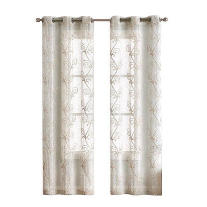 PIER 84" BEIGE BOHO CURTAIN WINDOW PANELS - Varnish & Vibe