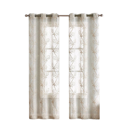 PIER 96" BEIGE BOHO CURTAIN WINDOW PANELS - Varnish & Vibe