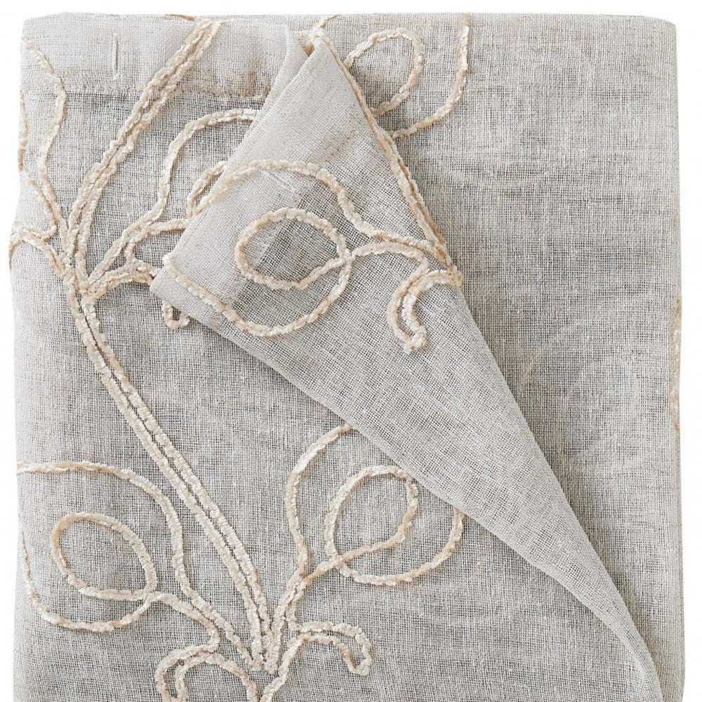 PIER 96" BEIGE BOHO CURTAIN WINDOW PANELS - Varnish & Vibe