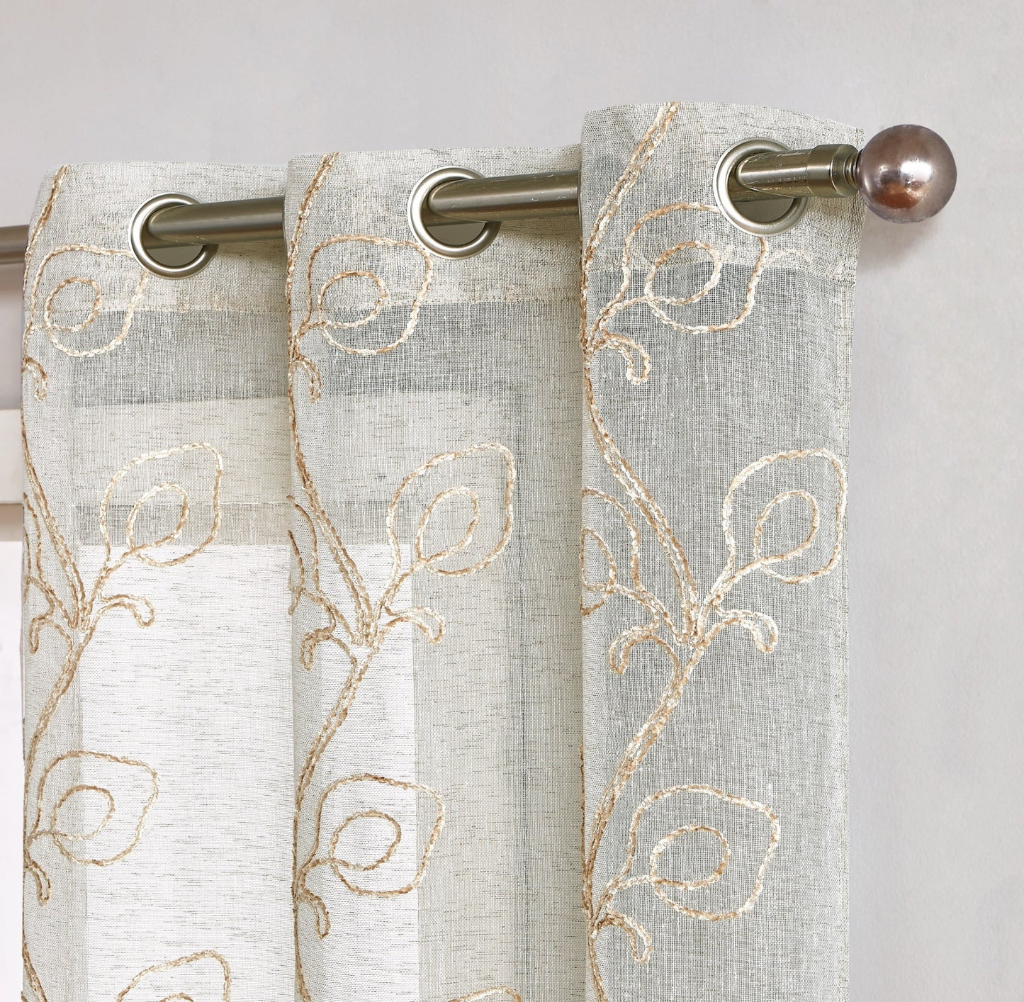 PIER 96" BEIGE BOHO CURTAIN WINDOW PANELS - Varnish & Vibe