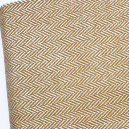 PALISADES 70" X 55" COPPER AND WHITE COTTON BLEND WOVEN HERRINGBONE PLUSH THROW BLANKET WITH TASSELS - Varnish & Vibe