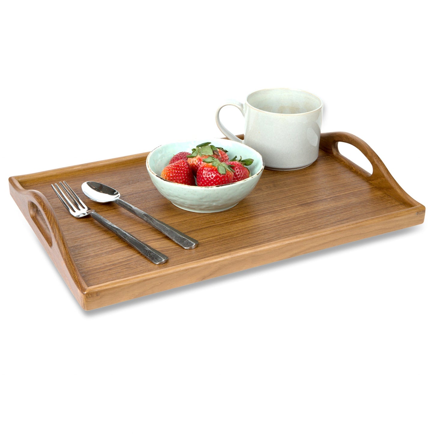 OCEAN 19" SOLID TEAK SERVING TRAY