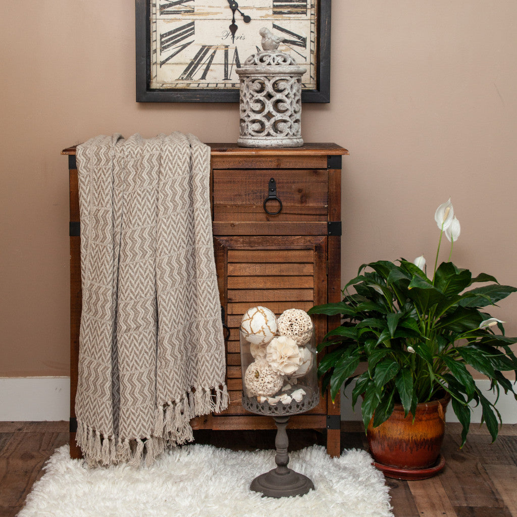 LAKEVIEW HERRINGBONE THROW BLANKET