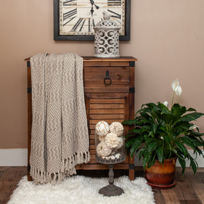 LAKEVIEW HERRINGBONE THROW BLANKET