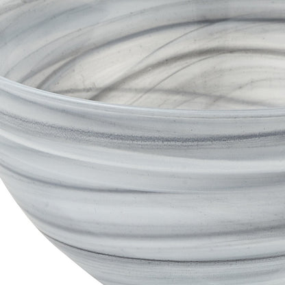 PIER GRAY ALABASTER GLASS BOWL - Varnish & Vibe