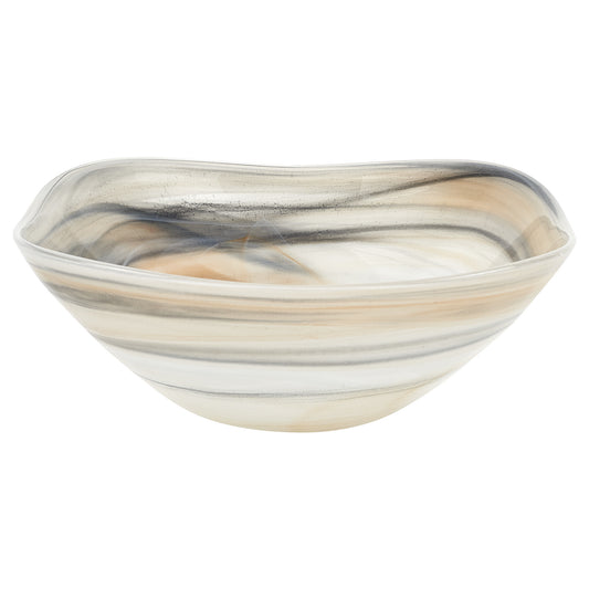 VALLEY TAUPE ALABASTER GLASS BOWL - Varnish & Vibe