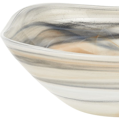 VALLEY TAUPE ALABASTER GLASS BOWL - Varnish & Vibe