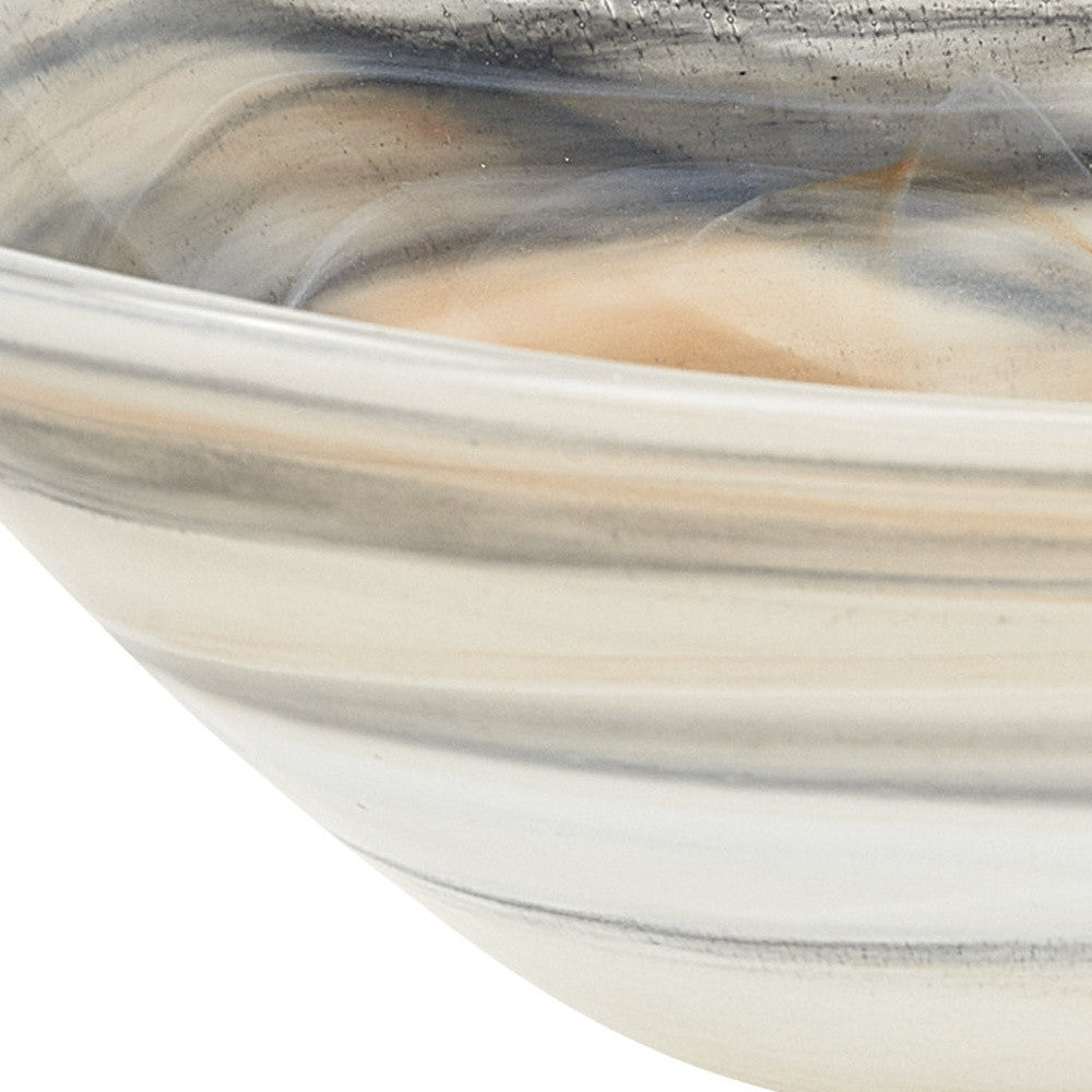 VALLEY TAUPE ALABASTER GLASS BOWL - Varnish & Vibe