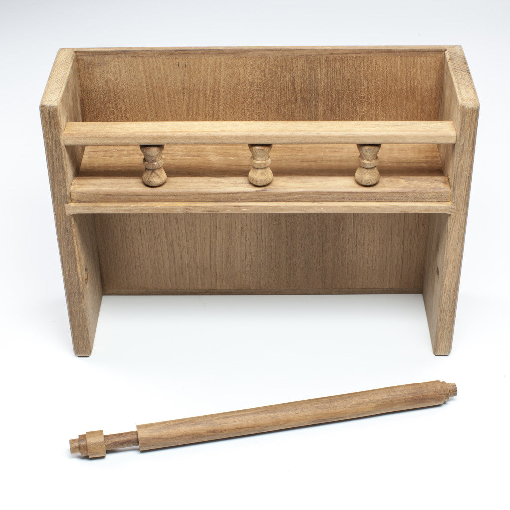 CALABASAS WALL MOUNTED 13.07 " WOOD SPICE JAR & RACK SET - Varnish & Vibe