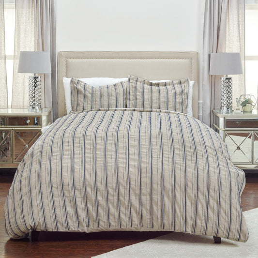 REDONDO 300 THREAD KING LINEN DUVET COVER - Varnish & Vibe