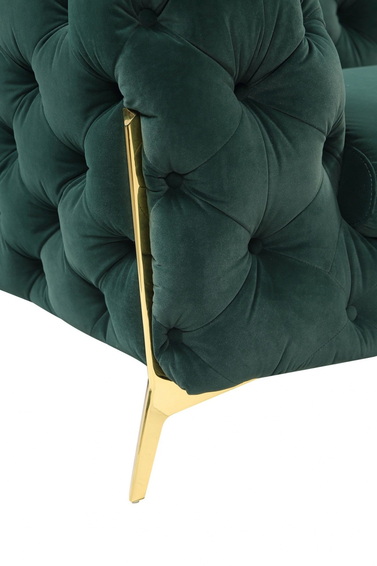 ARDMORE 97" GREEN VELVET SOFA - Varnish & Vibe