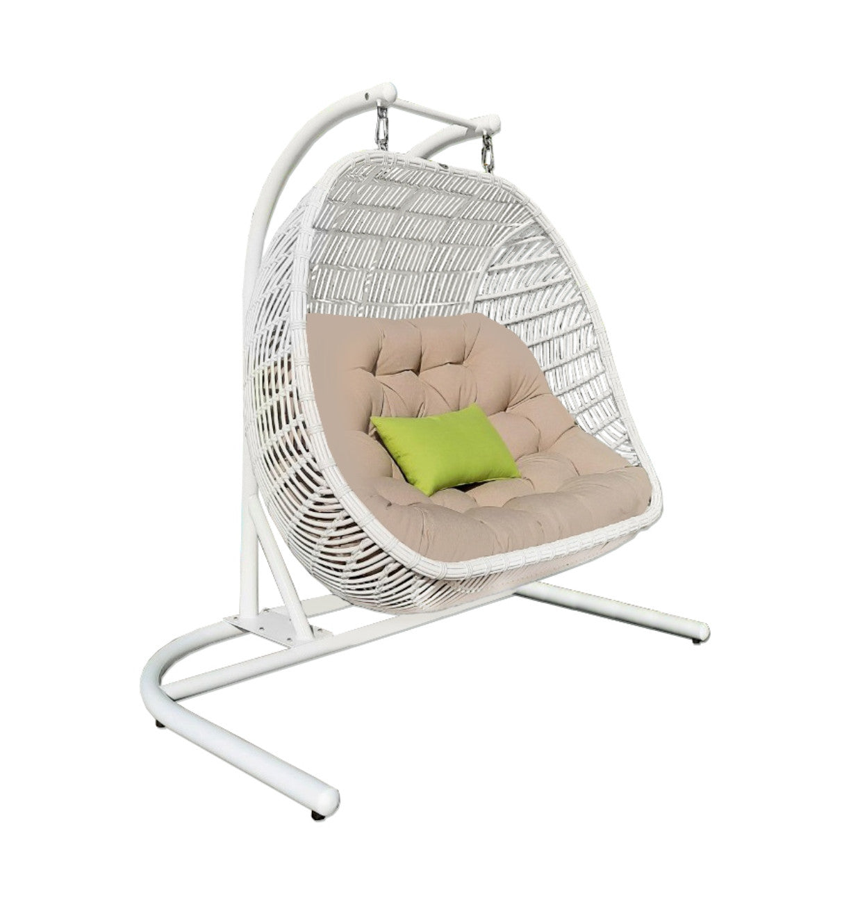 LAKEVIEW WHITE OUTDOOR SWING CHAIR