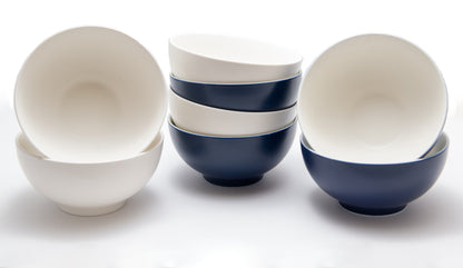 BLUE AND WHITE PORCELAIN BOWLS SET OF FOUR - Varnish & Vibe