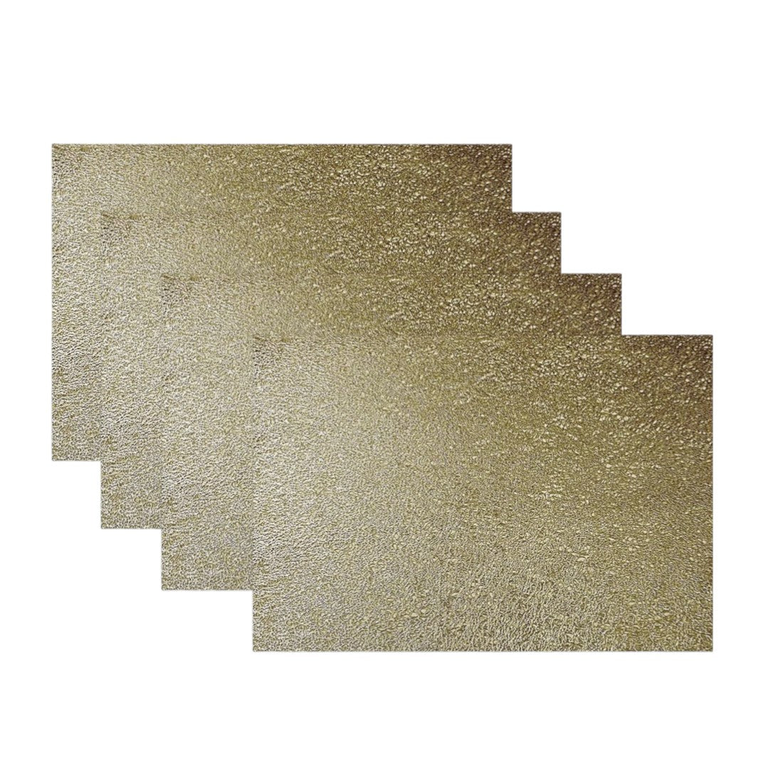 LAUREL 18" SET OF FOUR GOLD VINYL PLACEMATS