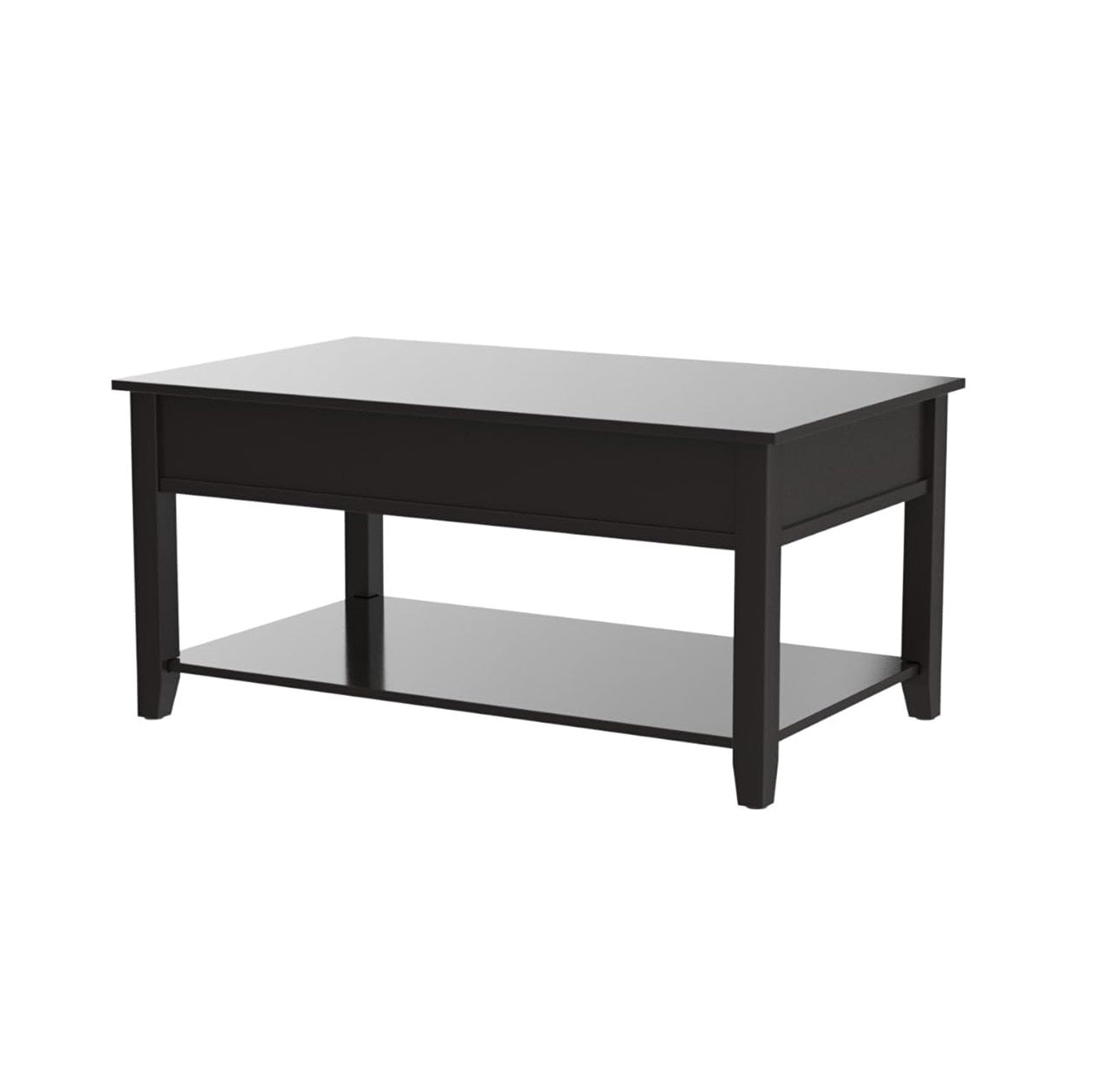 PALISADES 40" BLACK WOOD LIFT TOP COFFEE TABLE - Varnish & Vibe