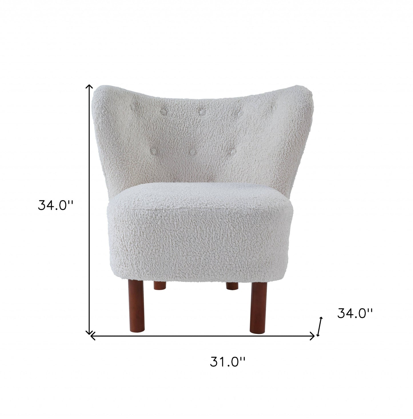 sherpa polka dots wingback chair, polka dots wingback chair, 31" white brown sherpa polka, brown sherpa polka dots wingback, 31" white brown sherpa