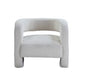 32" WHITE SHERPA BARREL CHAIR