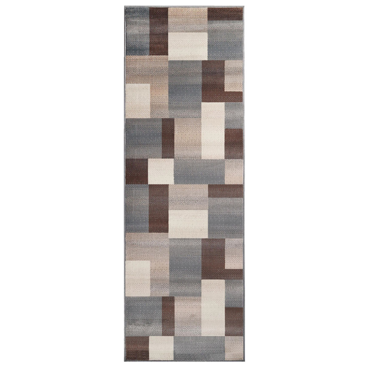 OCEAN 10' PATCHWORK RUNNER RUG