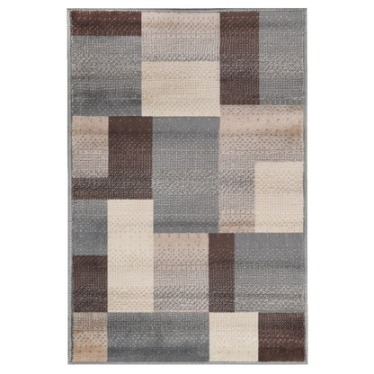 OCEAN 9' x 12' GRAY PATCHWORK RUG
