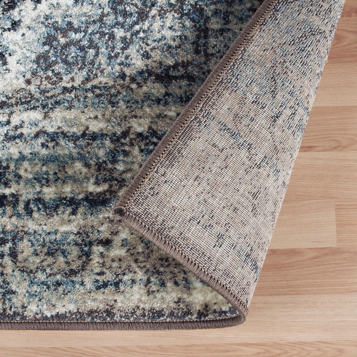 OCEAN 4' x 6' TAUPE ABSTRACT AREA RUG