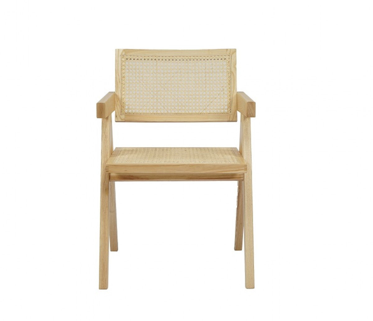 MALIBU NATURAL WOOD OPEN BACK DINING CHAIR - Varnish & Vibe