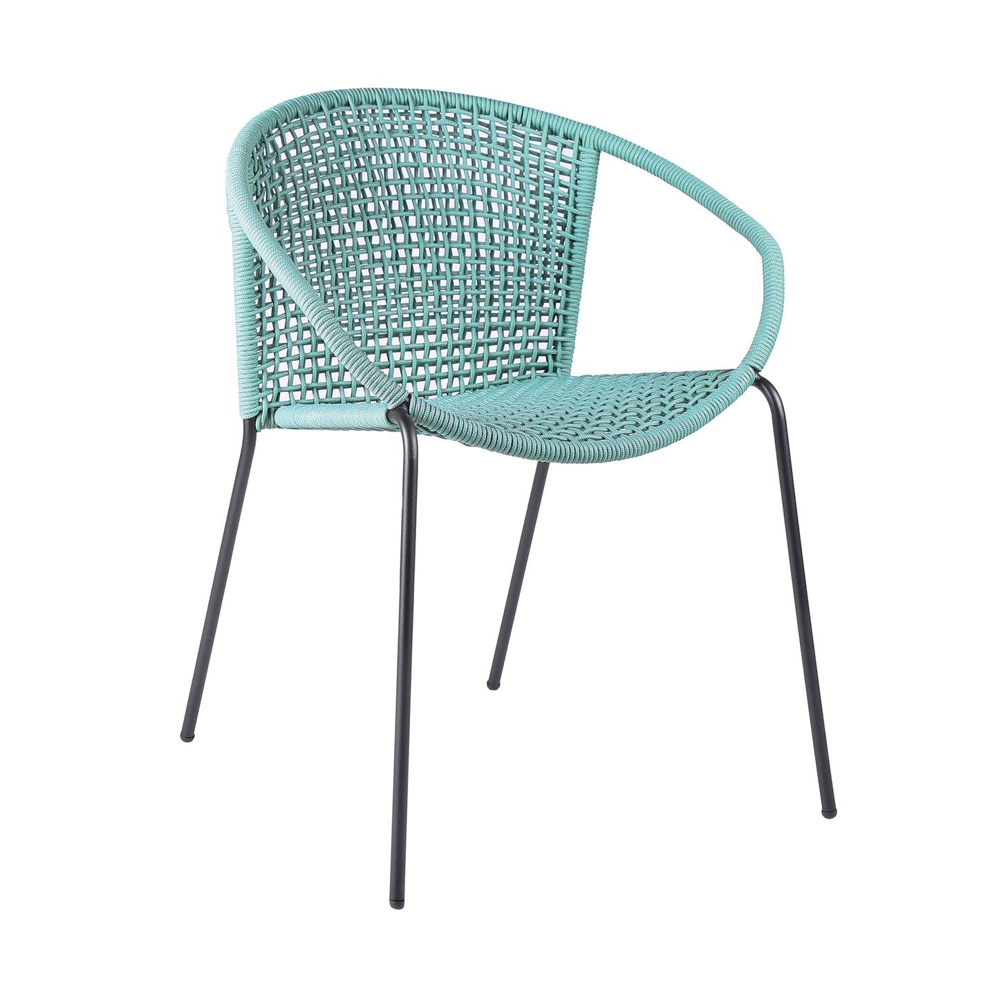LAKEVIEW SET OF TWO GREEN OUTDOOR DINING CHAIRS