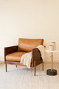 ARDMORE BROWN LEATHER ARMCHAIR - Varnish & Vibe