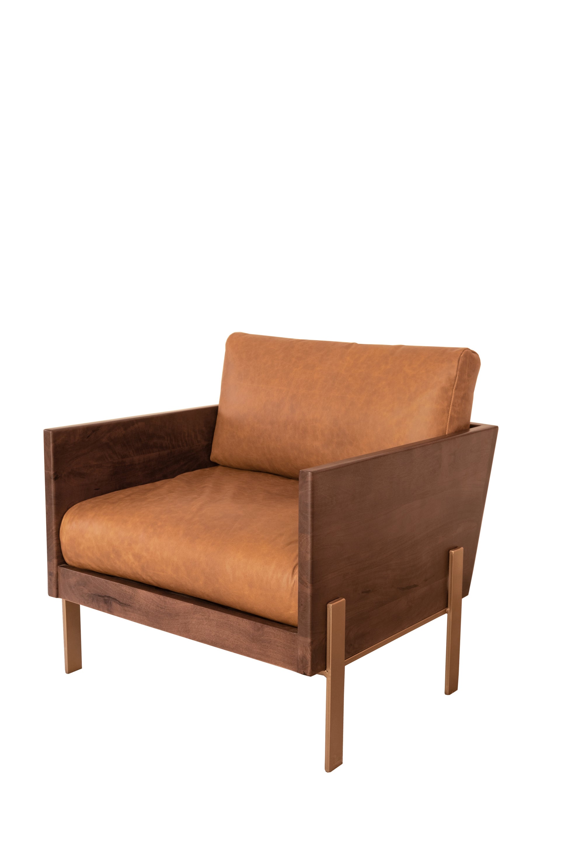 ARDMORE BROWN LEATHER ARMCHAIR - Varnish & Vibe