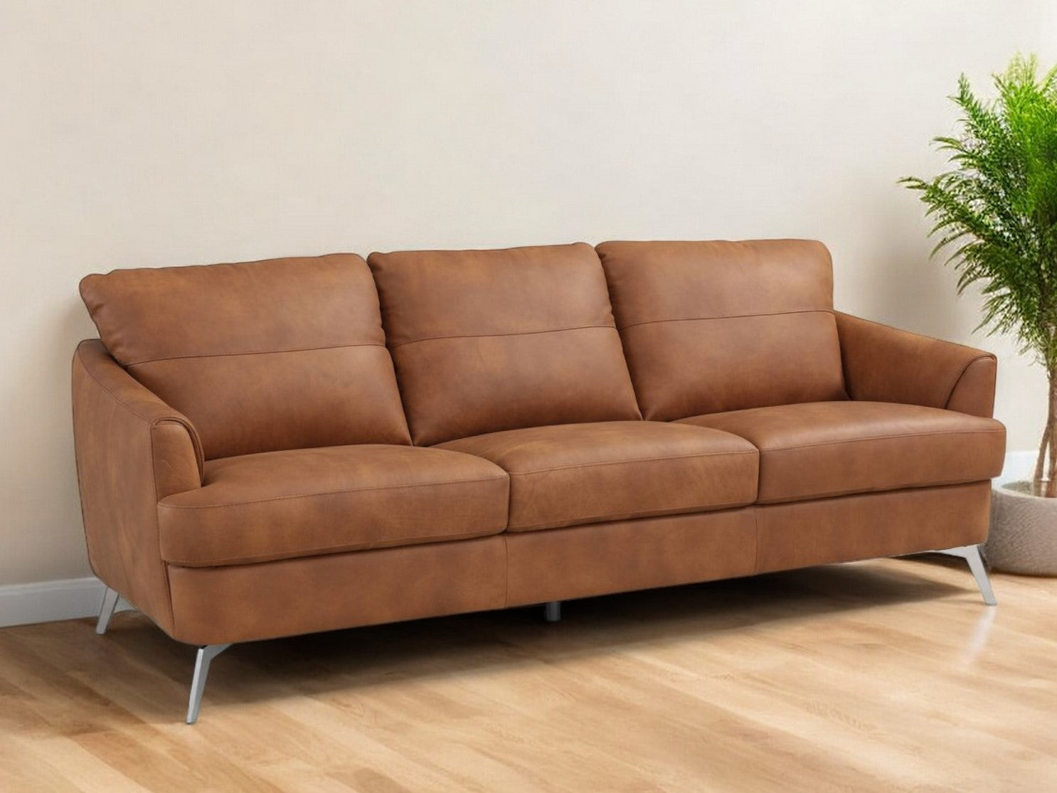 VALLEY 81" ITALIAN LEATHER SOFA - Varnish & Vibe