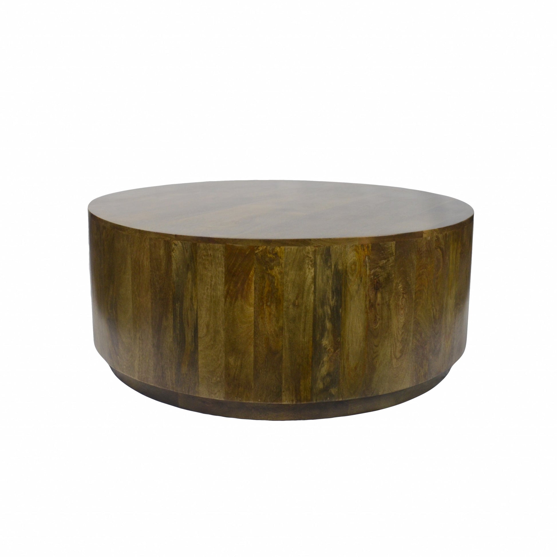 PIER 42" SOLID WOOD ROUND COFFEE TABLE - Varnish & Vibe