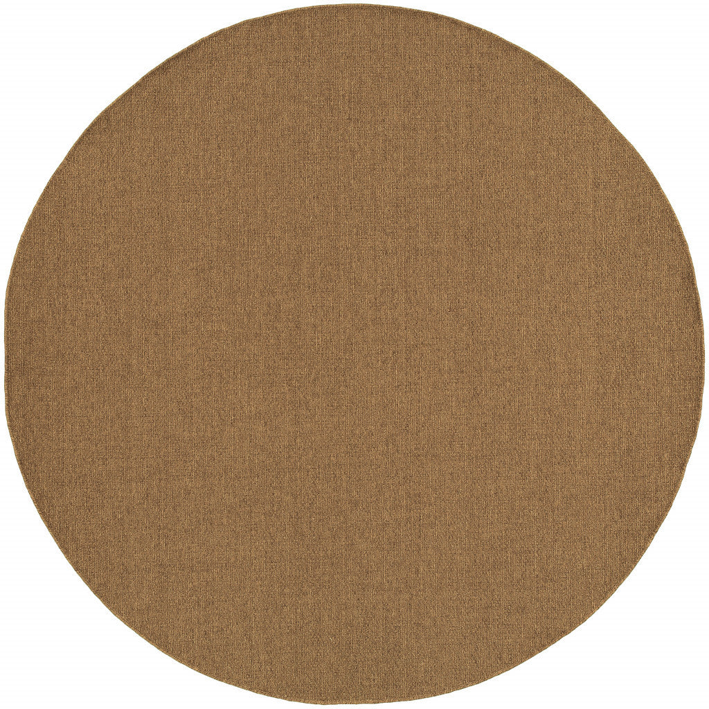 LAKEVIEW 8' TAN ROUND OUTDOOR RUG