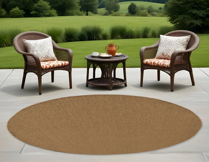 LAKEVIEW 8' TAN ROUND OUTDOOR RUG